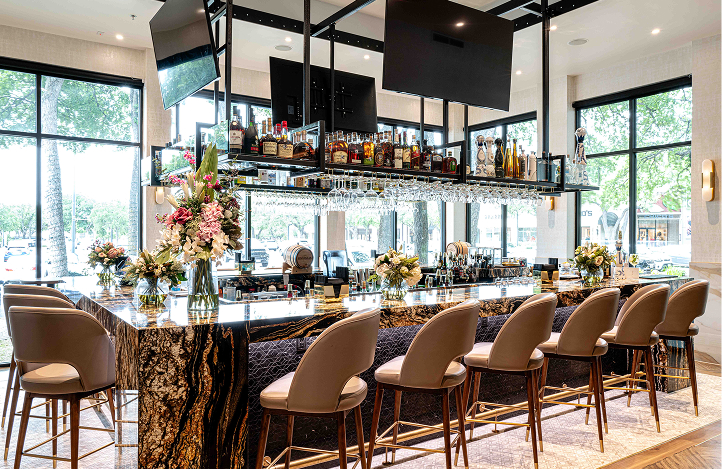 Happy hour in Austin at Estância Brazilian Steakhouse with cocktails and appetizers