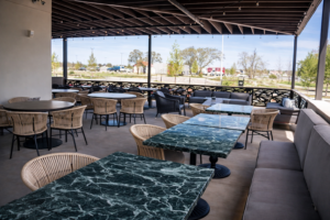 New outdoor patio space at Estância Brazilian Steakhouse in Leander Texas