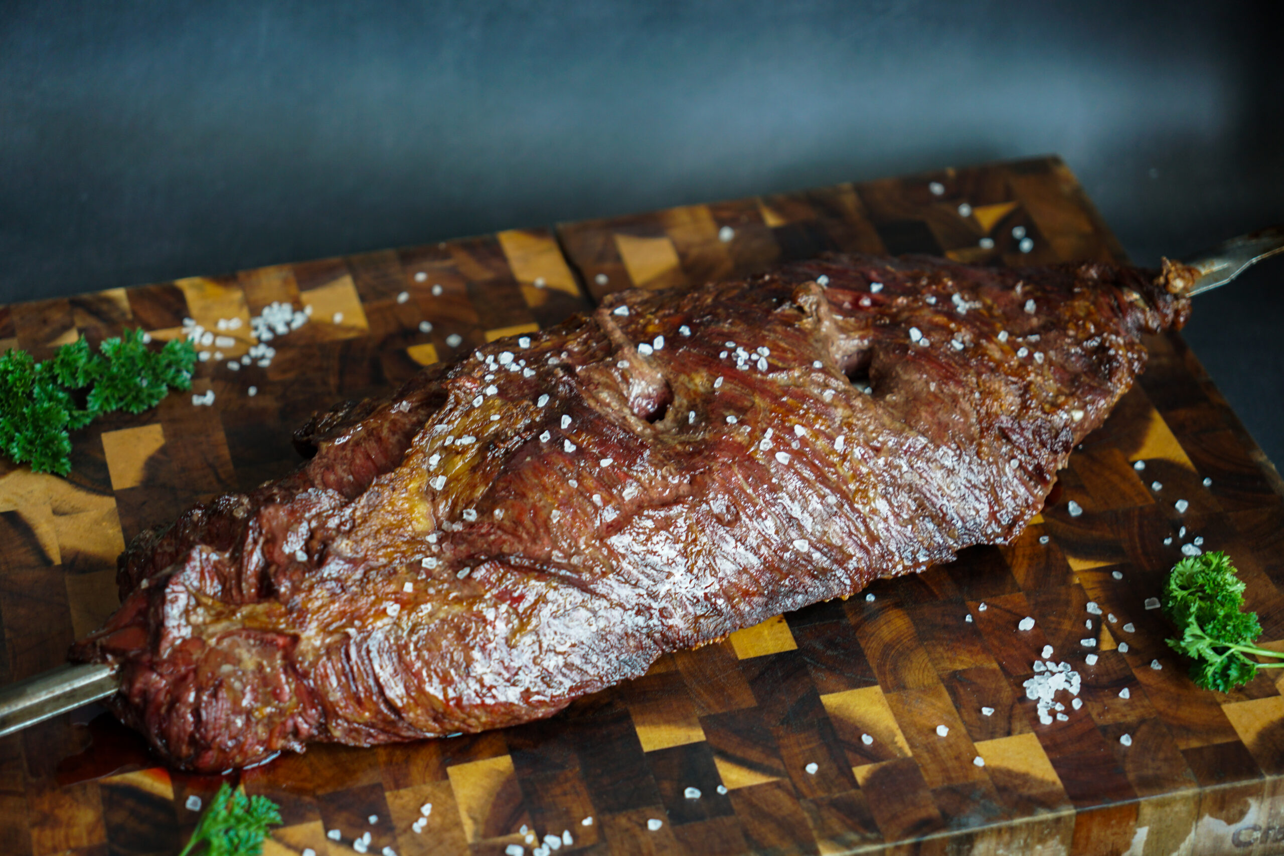 Prime fraldinha bottom sirloin carved tableside at Estância Brazilian Steakhouse